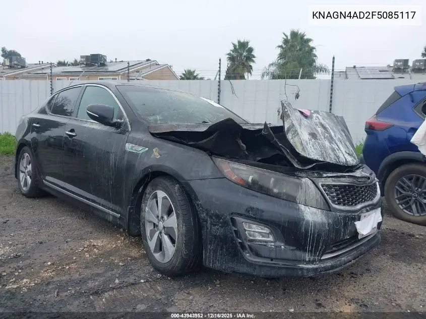 KNAGN4AD2F5085117 2015 Kia Optima Hybrid Ex