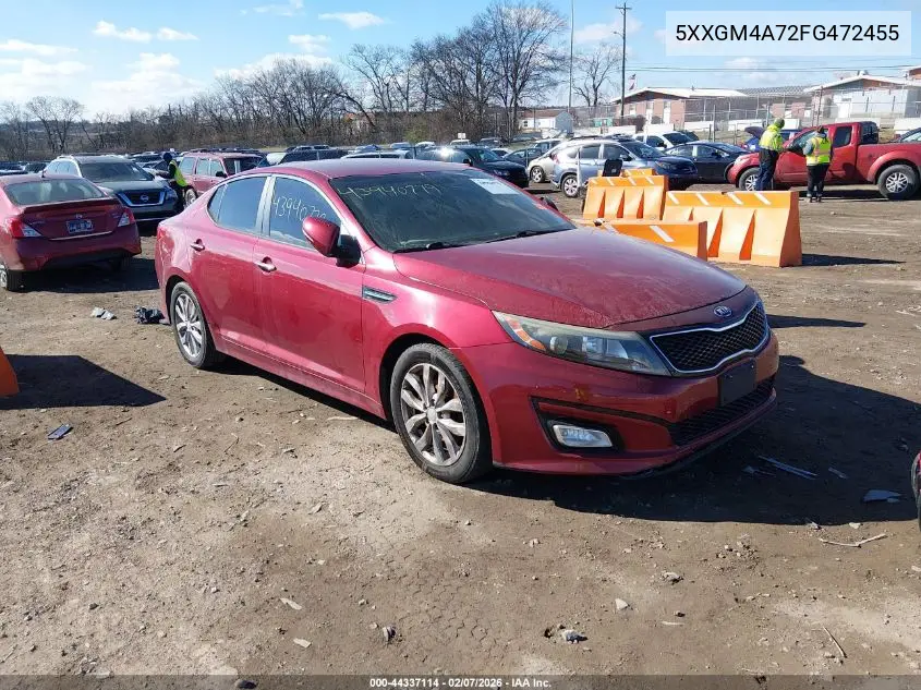 5XXGM4A72FG472455 2015 Kia Optima Lx