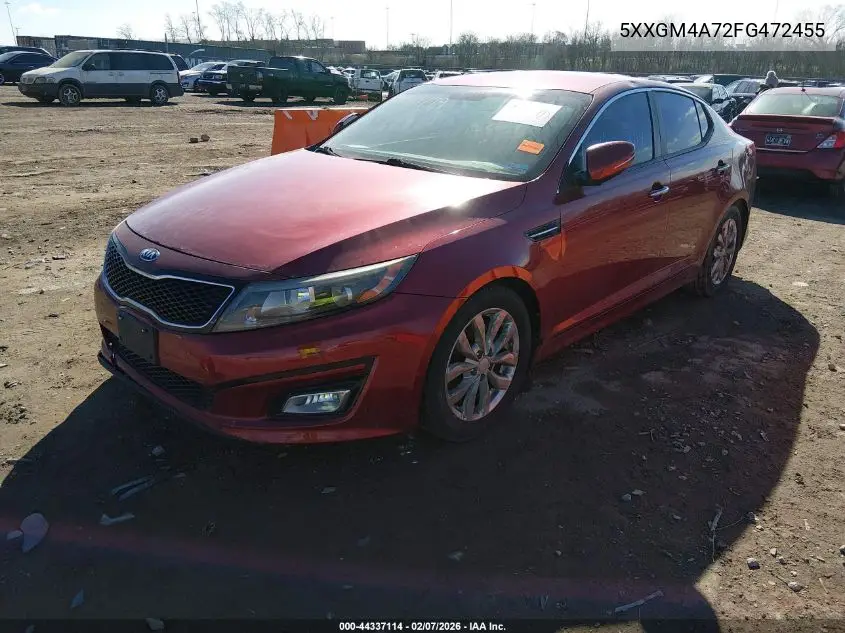 5XXGM4A72FG472455 2015 Kia Optima Lx