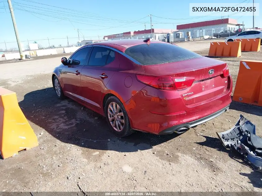 5XXGM4A72FG472455 2015 Kia Optima Lx