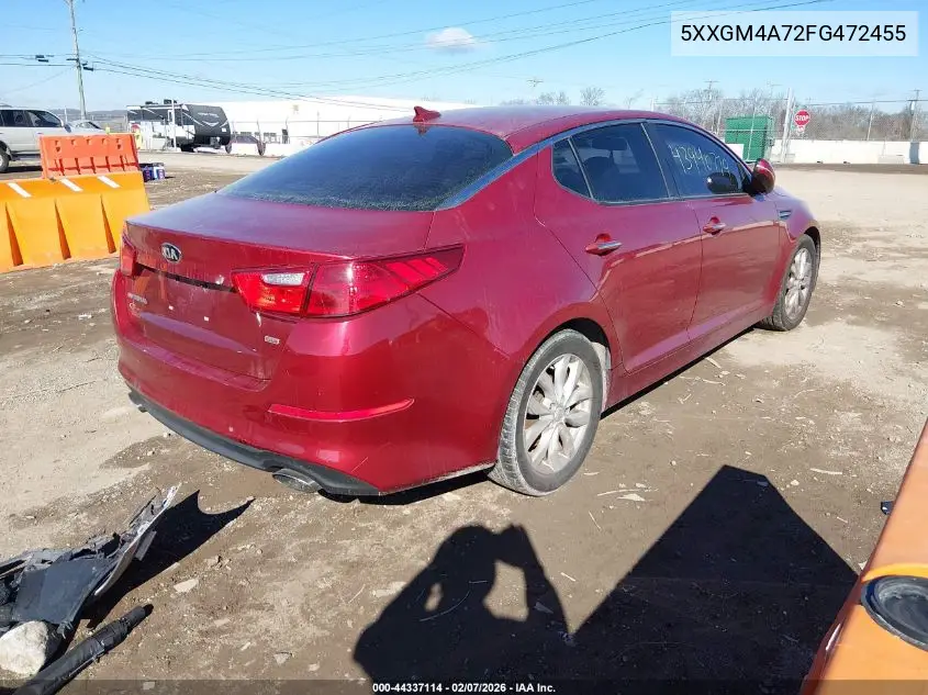 5XXGM4A72FG472455 2015 Kia Optima Lx