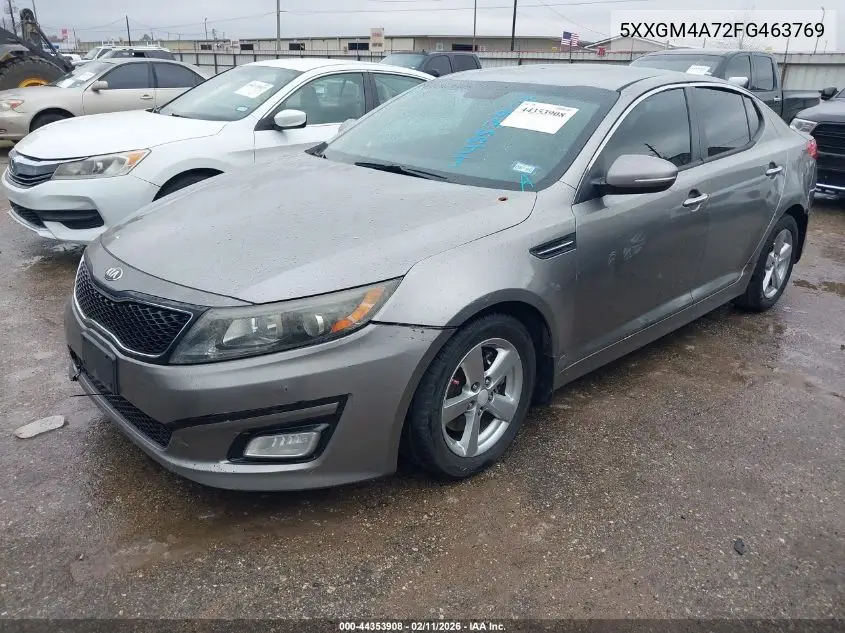5XXGM4A72FG463769 2015 Kia Optima Lx