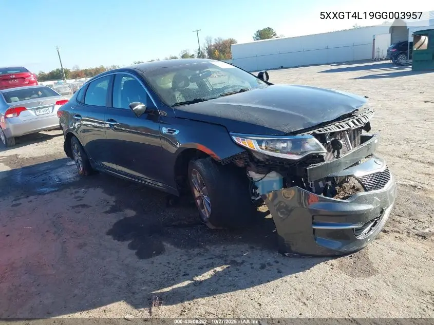 5XXGT4L19GG003957 2016 Kia Optima Lx Turbo
