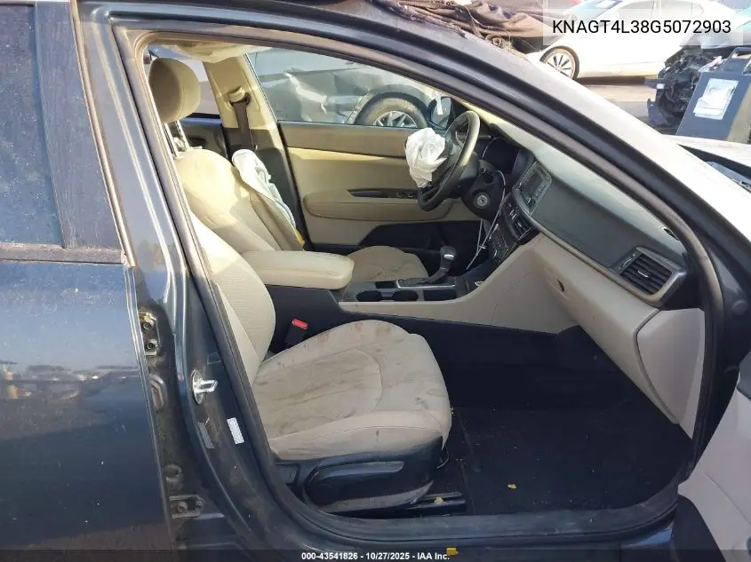 KNAGT4L38G5072903 2016 Kia Optima Lx