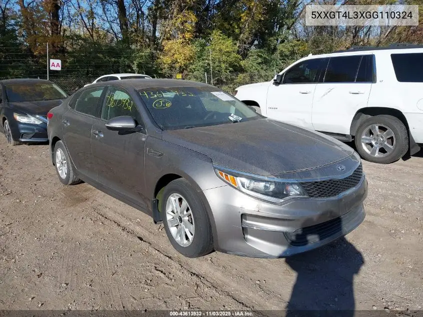 5XXGT4L3XGG110324 2016 Kia Optima Lx