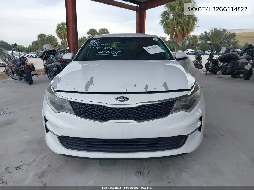 5XXGT4L32GG114822 2016 Kia Optima Lx