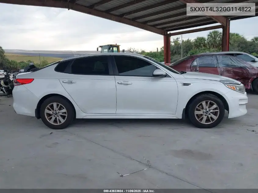 5XXGT4L32GG114822 2016 Kia Optima Lx