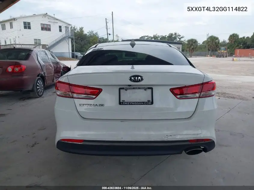 5XXGT4L32GG114822 2016 Kia Optima Lx