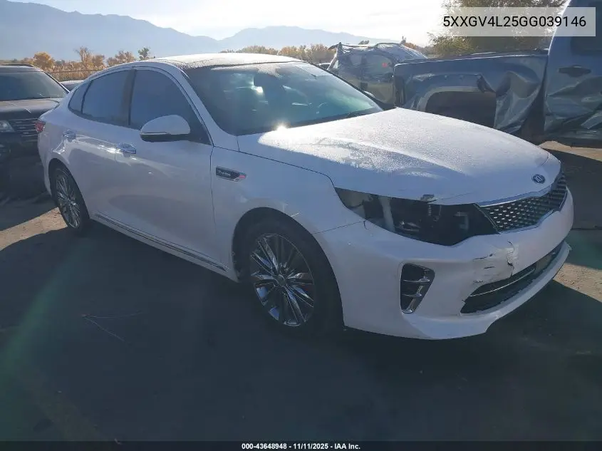 5XXGV4L25GG039146 2016 Kia Optima Sxl Turbo