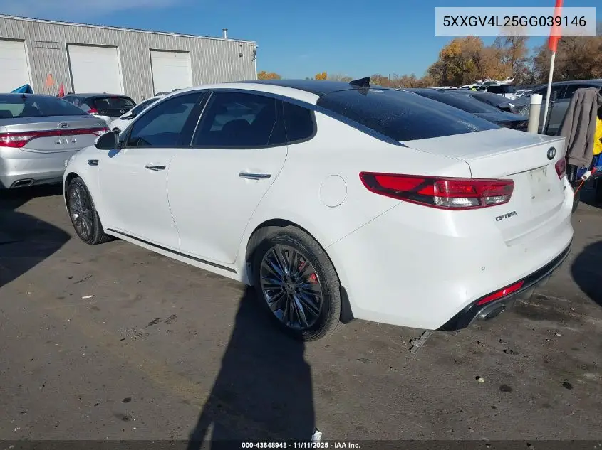 5XXGV4L25GG039146 2016 Kia Optima Sxl Turbo