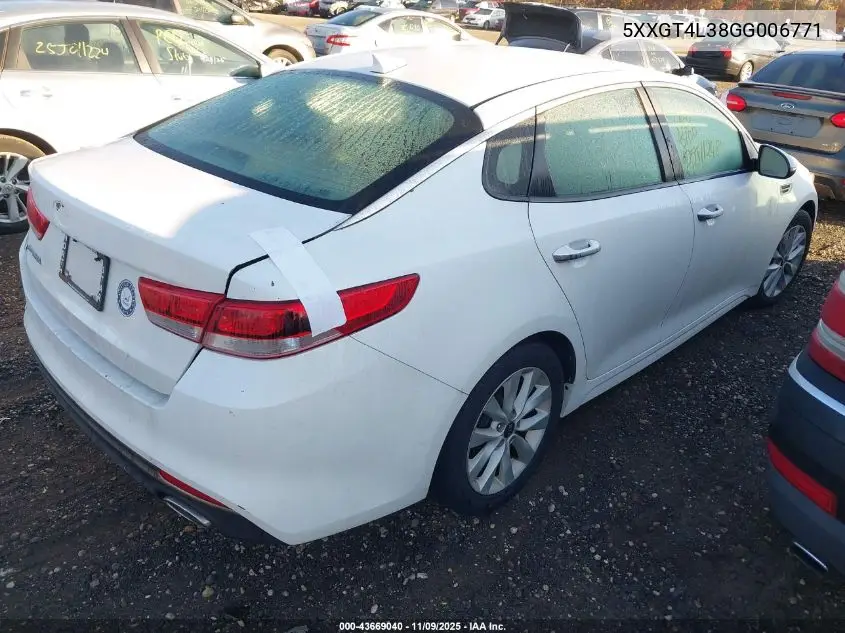 5XXGT4L38GG006771 2016 Kia Optima Lx