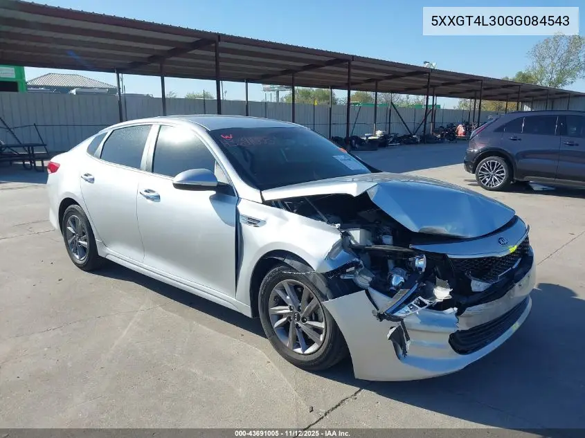 5XXGT4L30GG084543 2016 Kia Optima Lx