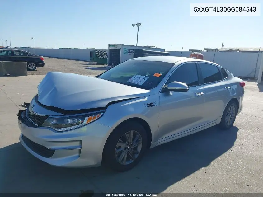 5XXGT4L30GG084543 2016 Kia Optima Lx