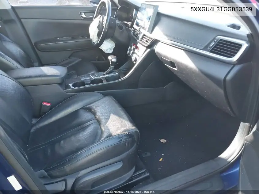 5XXGU4L31GG053539 2016 Kia Optima Ex