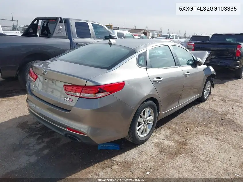 5XXGT4L32GG103335 2016 Kia Optima Lx