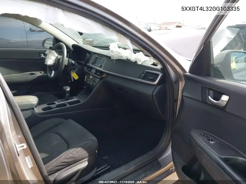 5XXGT4L32GG103335 2016 Kia Optima Lx