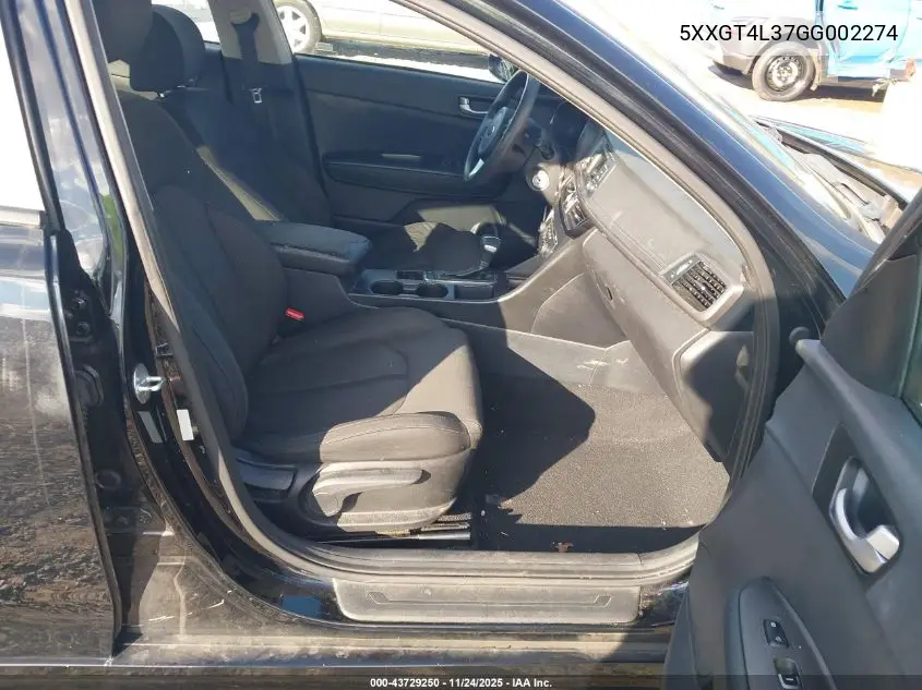 5XXGT4L37GG002274 2016 Kia Optima Lx