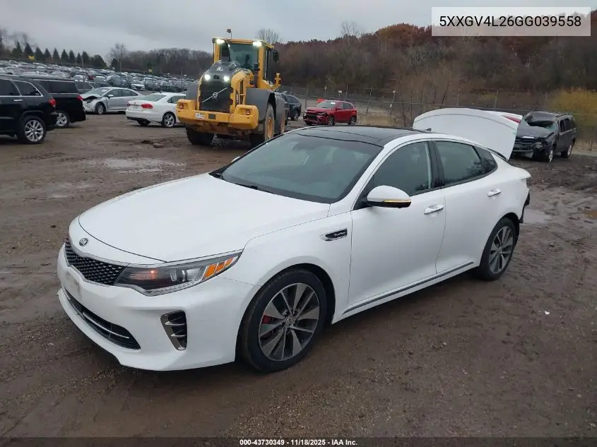 5XXGV4L26GG039558 2016 Kia Optima Sxl Turbo