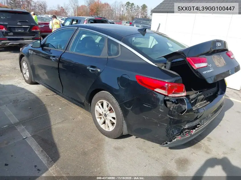 5XXGT4L39GG100447 2016 Kia Optima Lx