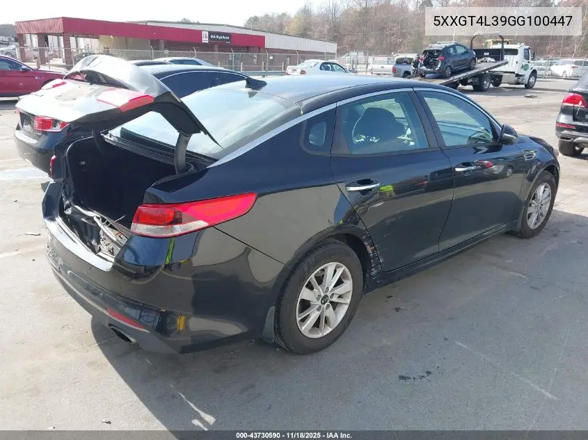 5XXGT4L39GG100447 2016 Kia Optima Lx
