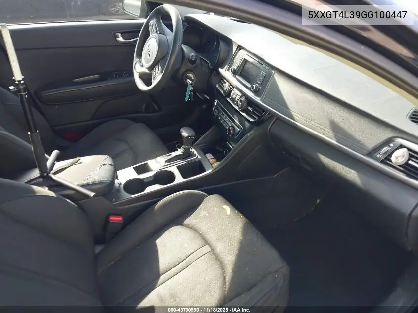 5XXGT4L39GG100447 2016 Kia Optima Lx