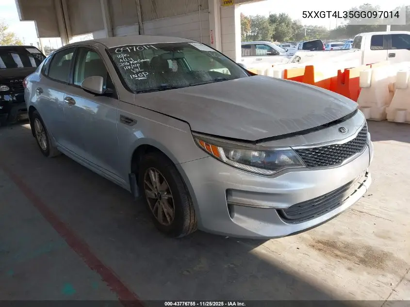 5XXGT4L35GG097014 2016 Kia Optima Lx