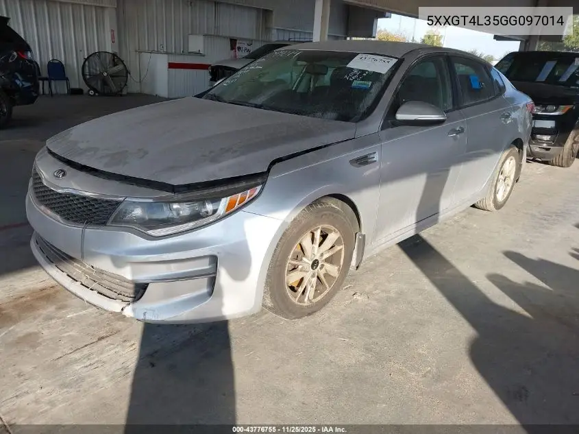 5XXGT4L35GG097014 2016 Kia Optima Lx