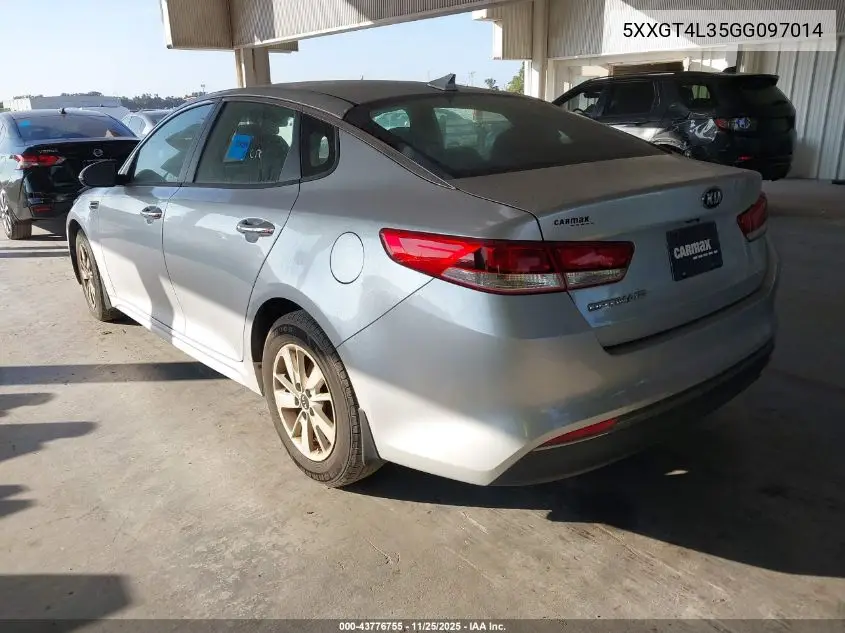 5XXGT4L35GG097014 2016 Kia Optima Lx