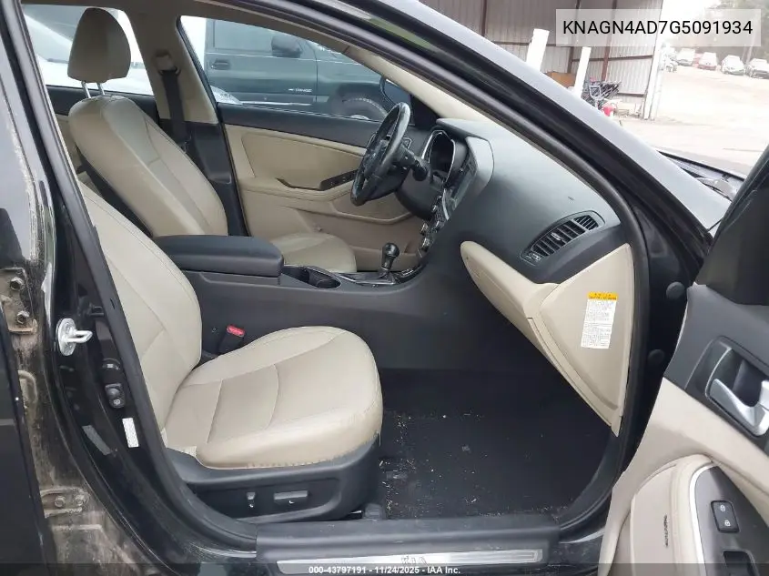 KNAGN4AD7G5091934 2016 Kia Optima Hybrid Ex