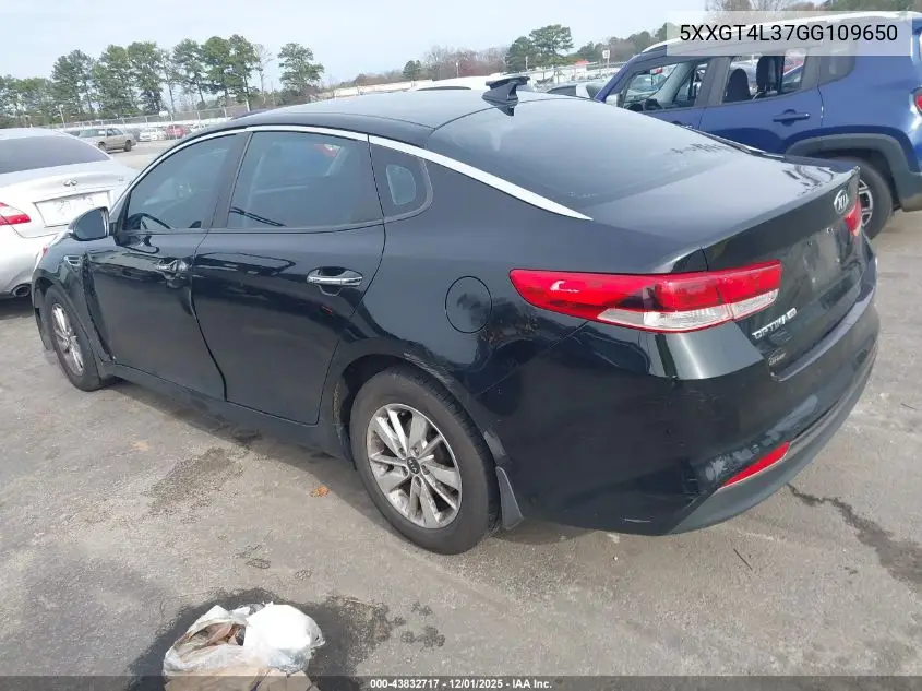 5XXGT4L37GG109650 2016 Kia Optima Lx