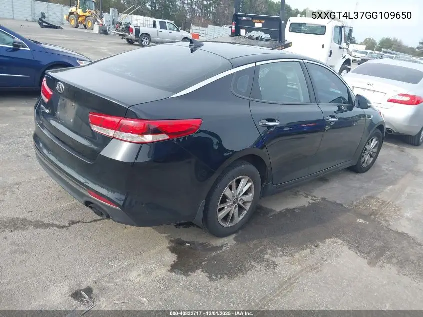 5XXGT4L37GG109650 2016 Kia Optima Lx