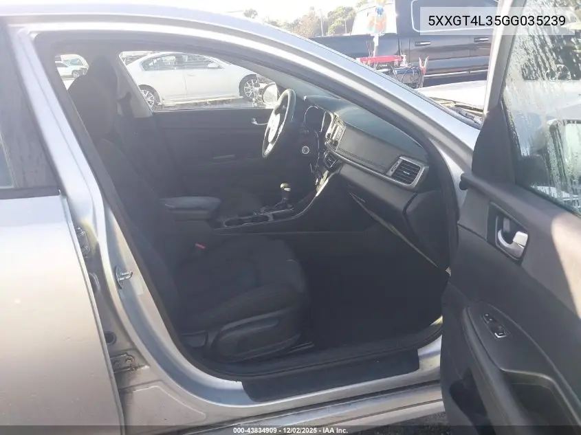 5XXGT4L35GG035239 2016 Kia Optima Lx