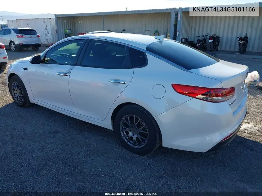 KNAGT4L34G5101166 2016 Kia Optima Lx