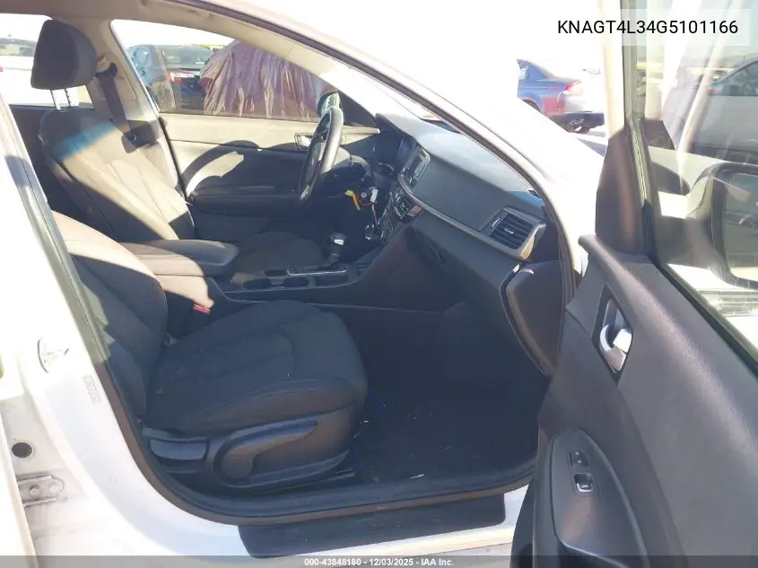 KNAGT4L34G5101166 2016 Kia Optima Lx