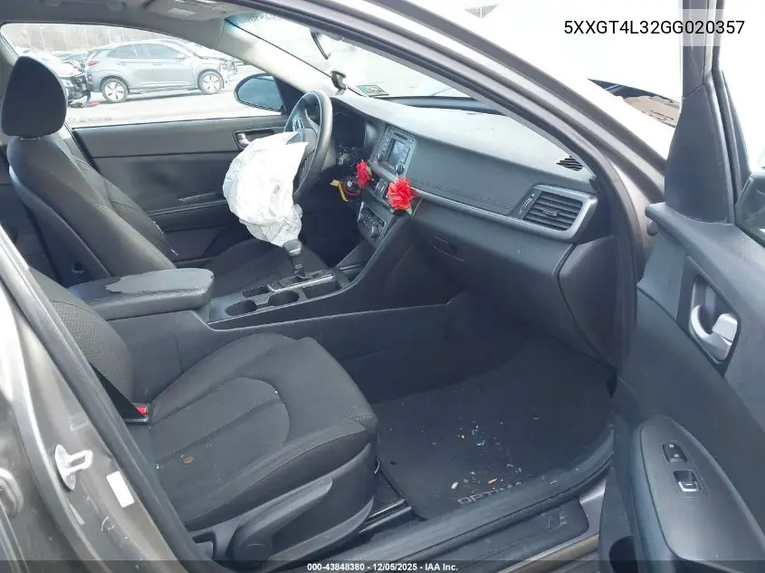 5XXGT4L32GG020357 2016 Kia Optima Lx