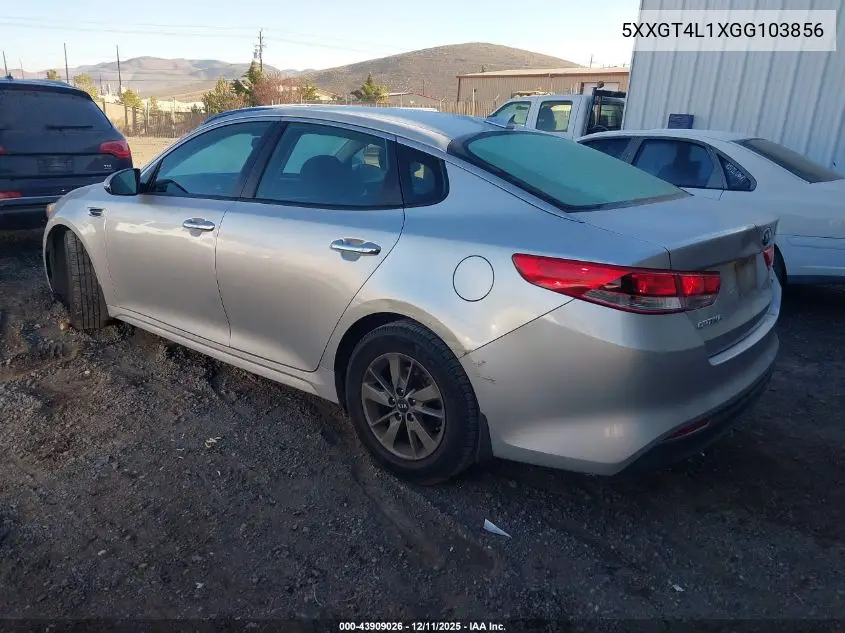 5XXGT4L1XGG103856 2016 Kia Optima Lx Turbo