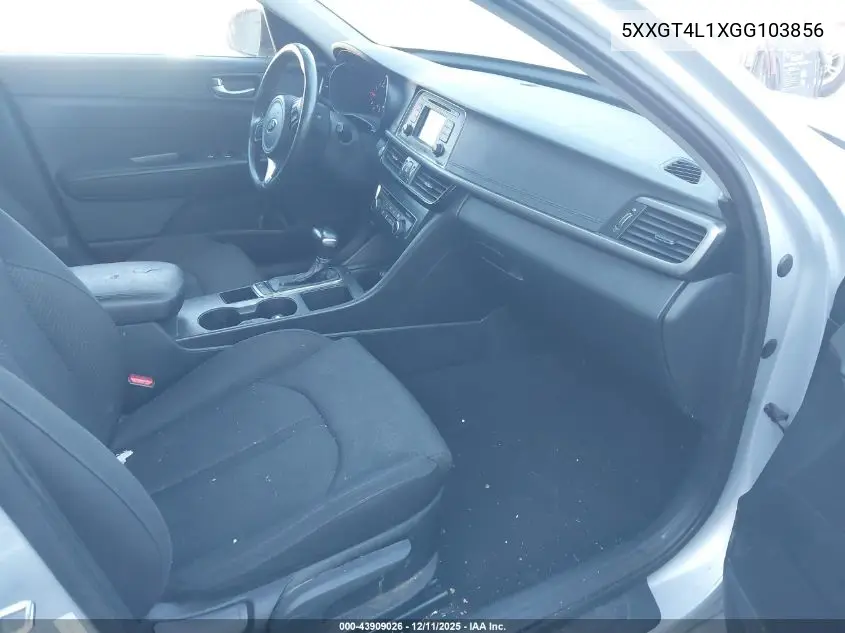 5XXGT4L1XGG103856 2016 Kia Optima Lx Turbo