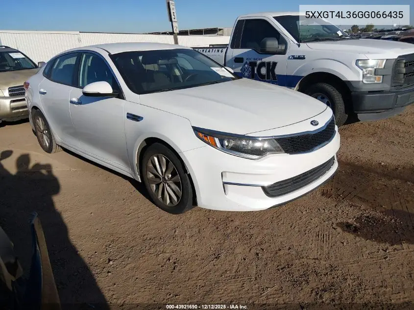 5XXGT4L36GG066435 2016 Kia Optima Lx