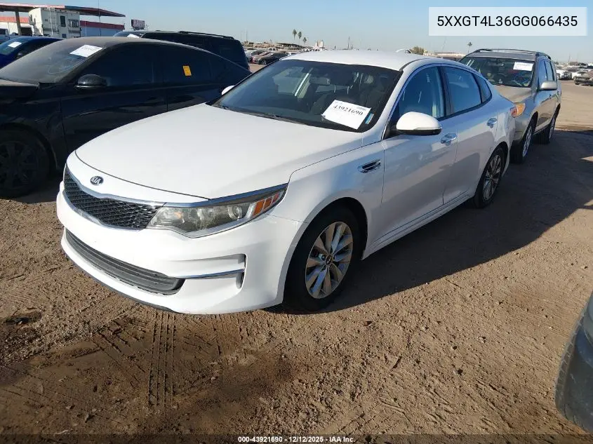 5XXGT4L36GG066435 2016 Kia Optima Lx
