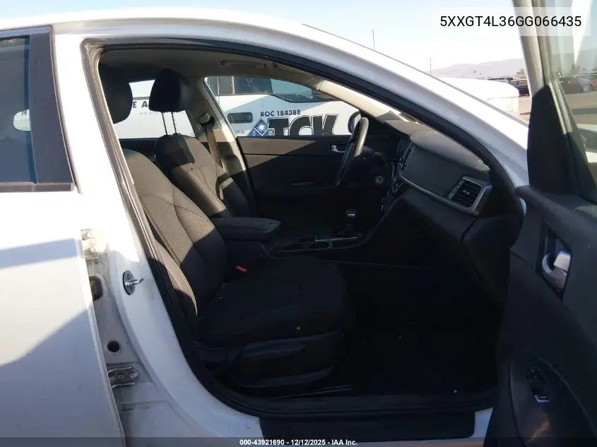 5XXGT4L36GG066435 2016 Kia Optima Lx