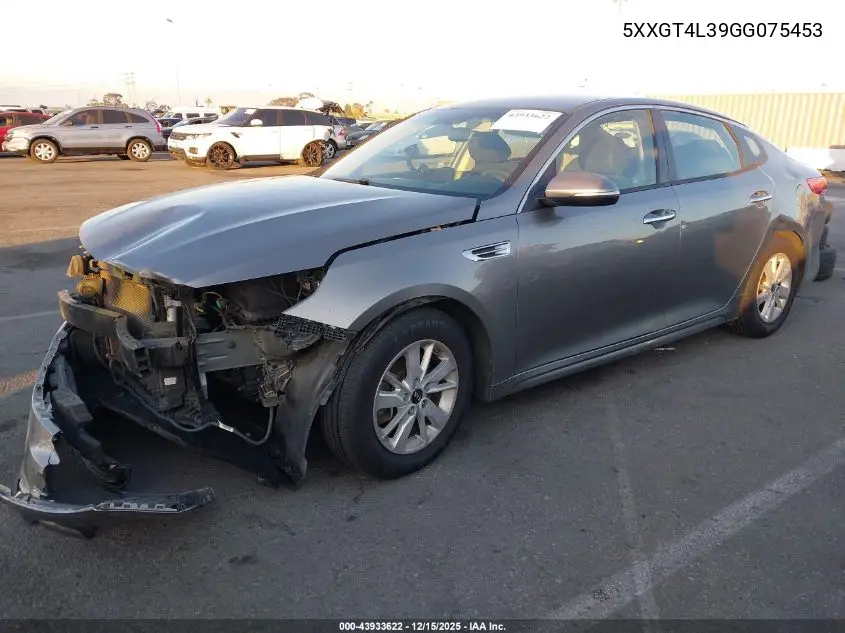 5XXGT4L39GG075453 2016 Kia Optima Lx