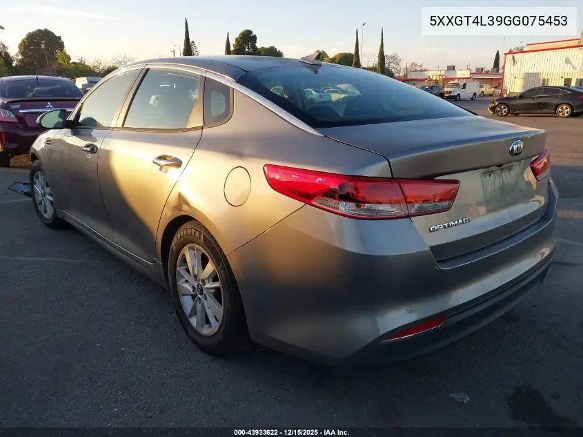 5XXGT4L39GG075453 2016 Kia Optima Lx