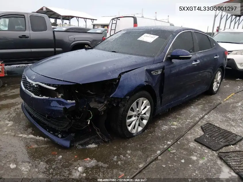 5XXGT4L33GG001297 2016 Kia Optima Lx