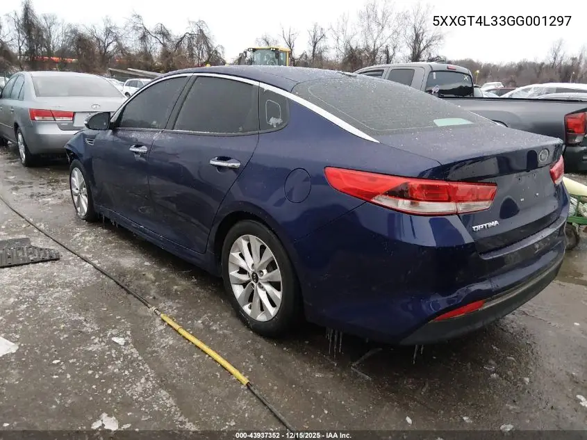 5XXGT4L33GG001297 2016 Kia Optima Lx