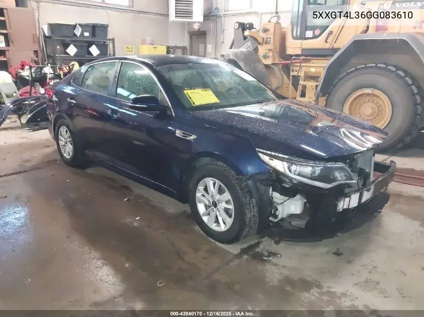 5XXGT4L36GG083610 2016 Kia Optima Lx