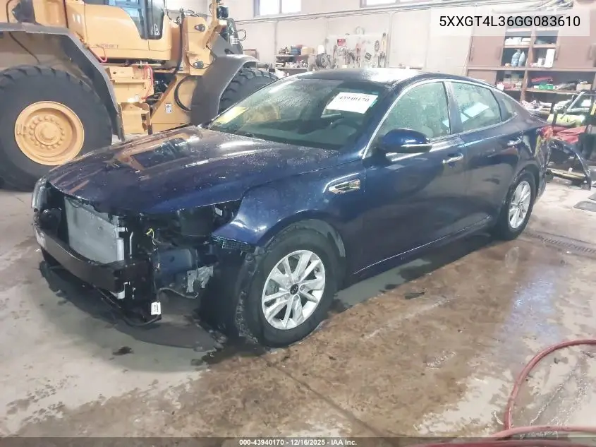 5XXGT4L36GG083610 2016 Kia Optima Lx