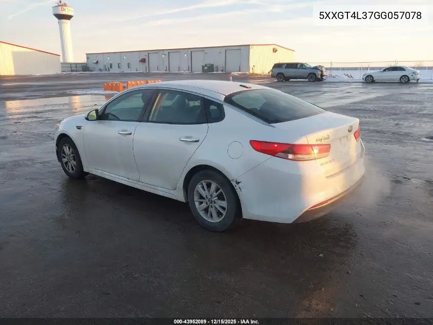 5XXGT4L37GG057078 2016 Kia Optima Lx