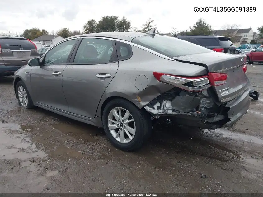 5XXGT4L35GG091889 2016 Kia Optima Lx