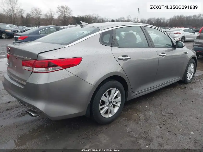 5XXGT4L35GG091889 2016 Kia Optima Lx