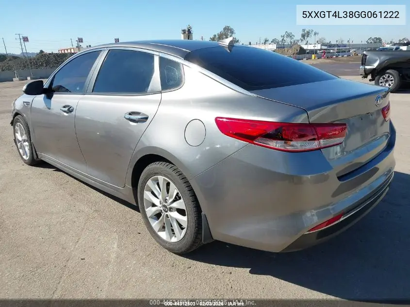 5XXGT4L38GG061222 2016 Kia Optima Lx